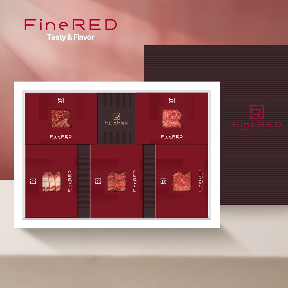 [파인레드] 숙성한우 로스 5선 명품특선 (1kg/5팩)