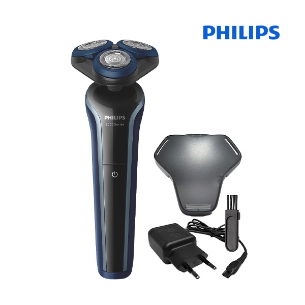 [필립스]  3000 시리즈 슬림 전기면도기 네이비 블루 S3608/10