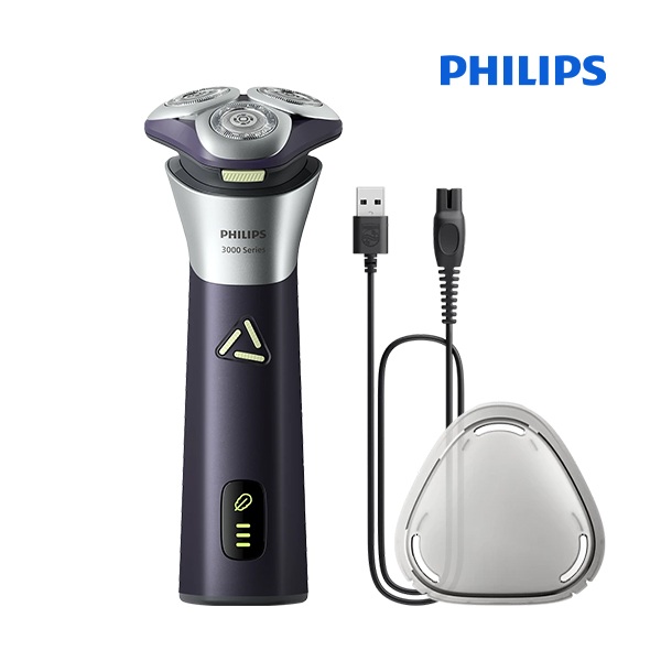[필립스]  3000 시리즈 스킨프로 전기면도기 딥퍼플 메탈릭 S3885/00
