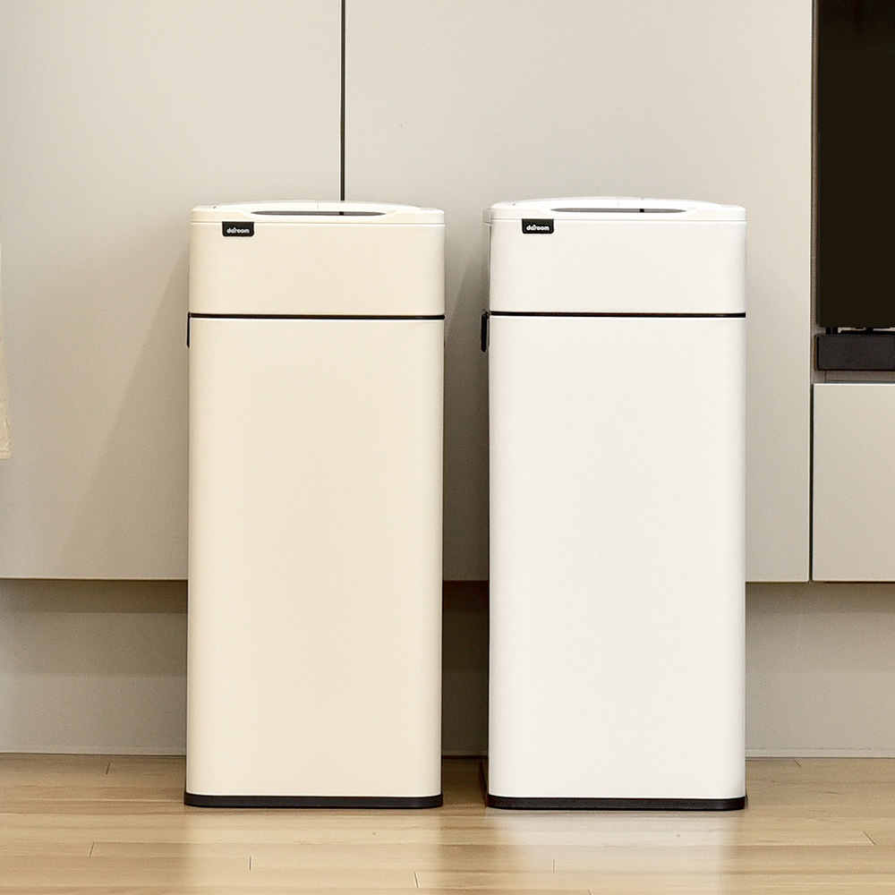 [다룸] 30L 자동센서 쓰레기통 날개형 d-TC-0012 (화이트,아이보리 택1)