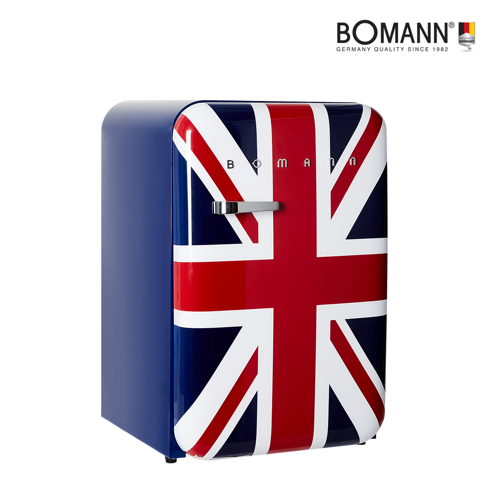 [보만] 레트로 소형 냉장고 106L 유니언 잭(운임비 무료) RF1064U