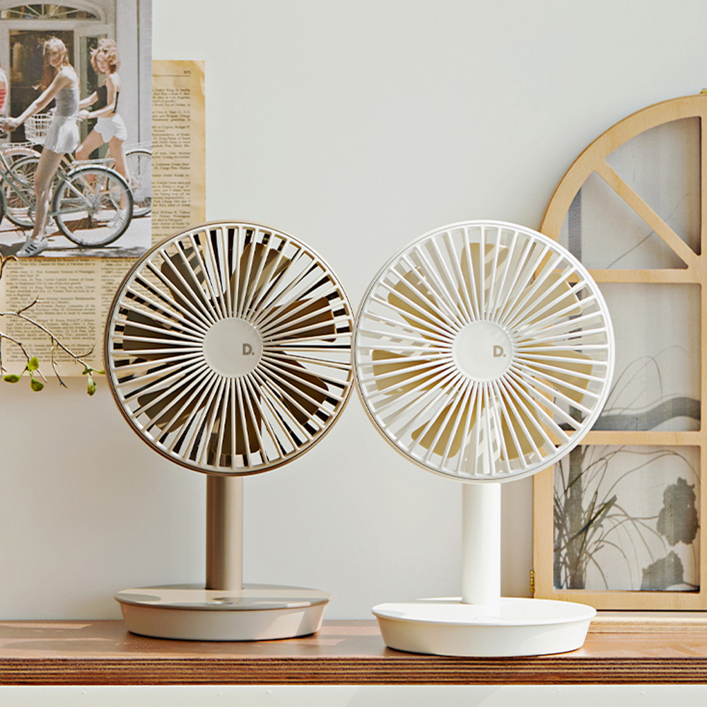 ★시크릿특가★ [듀플렉스] 무선 데스크팬 탁상용 선풍기 DP-DF700 (애쉬모카,크림화이트 택1)