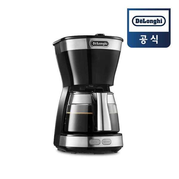 [드롱기] 컴팩트 미니드립 650ml 커피메이커 ICM12011.BK